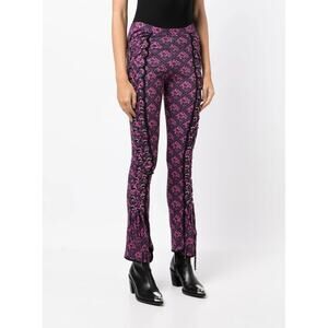 NWT Chopova Lowena Purple Gardenia Wrap Leggings Size Small